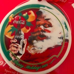 4 - COCA-COLA Holiday Ornaments from 2001 Collector Series
Porcelain